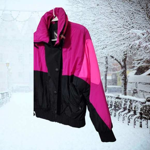 Vintage 1980's Serac Retro Color-Block Winter Ski Jacket EUC No Callouts - Picture 4 of 8